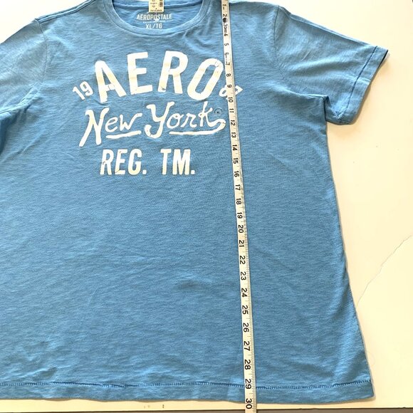 Aeropostale 2 Graphic Shirts Men Size XL Green Blue (NWT) Short Sleeves - Picture 11 of 16